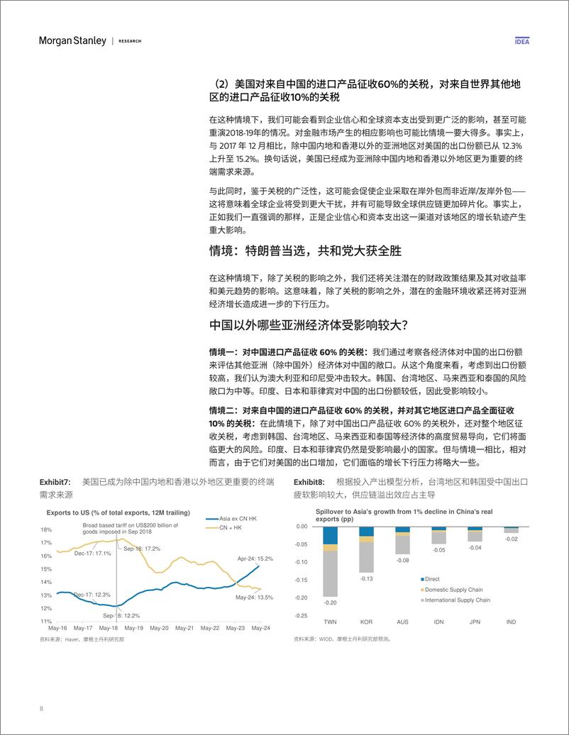 《Morgan Stanley Fixed-Asia Economics The Viewpoint 亚洲经济研究 观点：美国大选如何影响亚洲-109112918》 - 第8页预览图