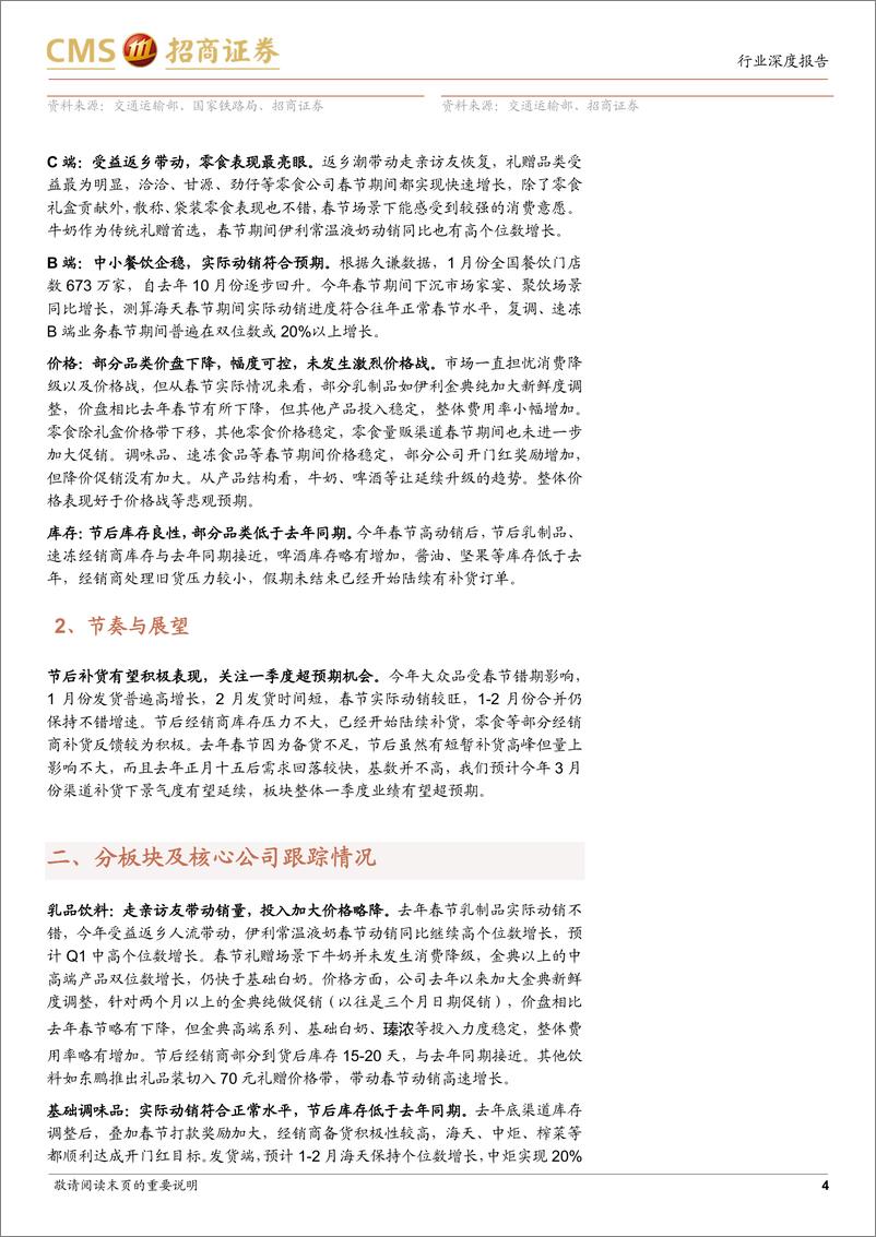 《大众品春节跟踪专题：符合乐观预期，重视节后补货》 - 第4页预览图