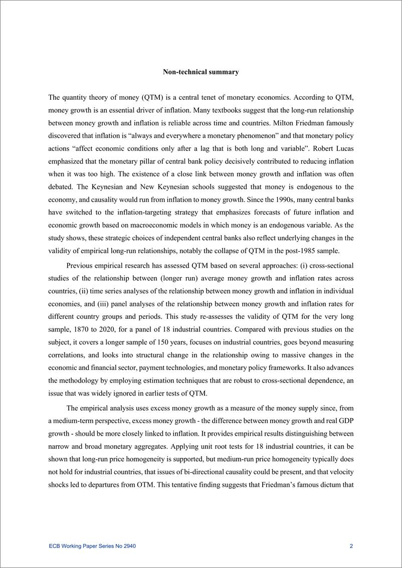 《欧洲央行-货币数量论，1870-2020（英）-34页》 - 第3页预览图