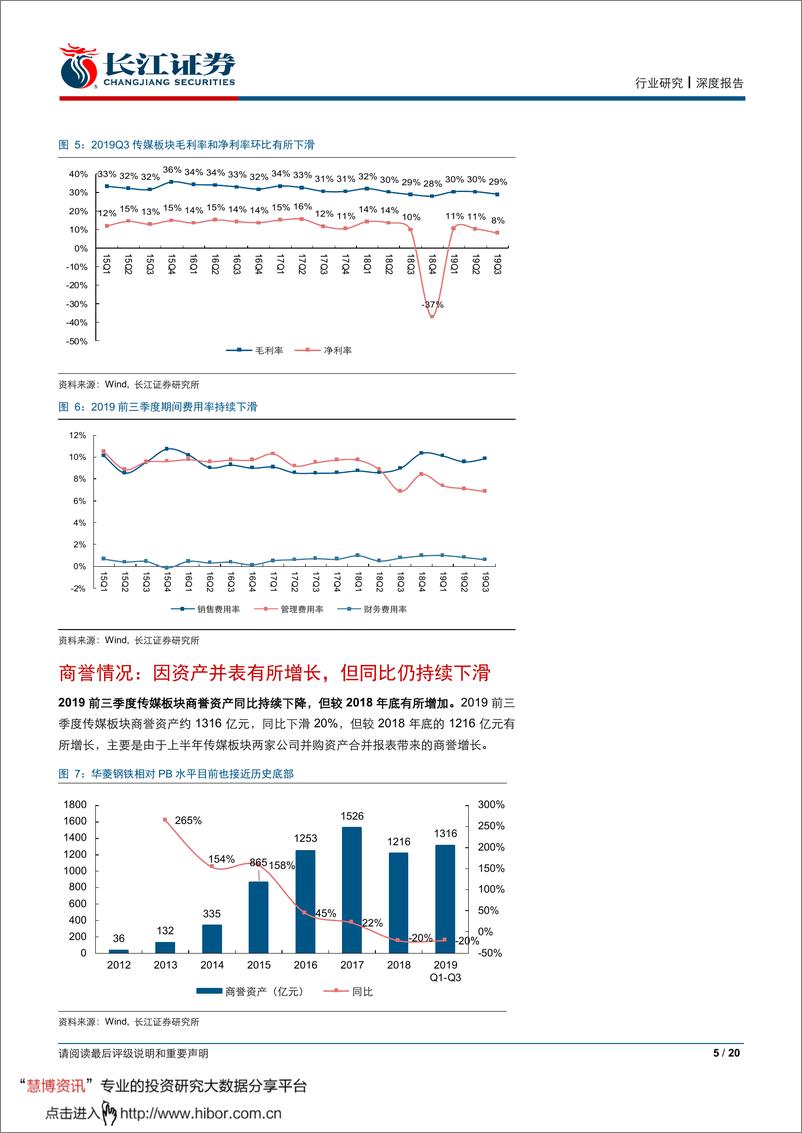 《传媒行业2019三季报综述：乐观看待板块机会，核心龙头价值凸显-20191105-长江证券-20页》 - 第5页预览图