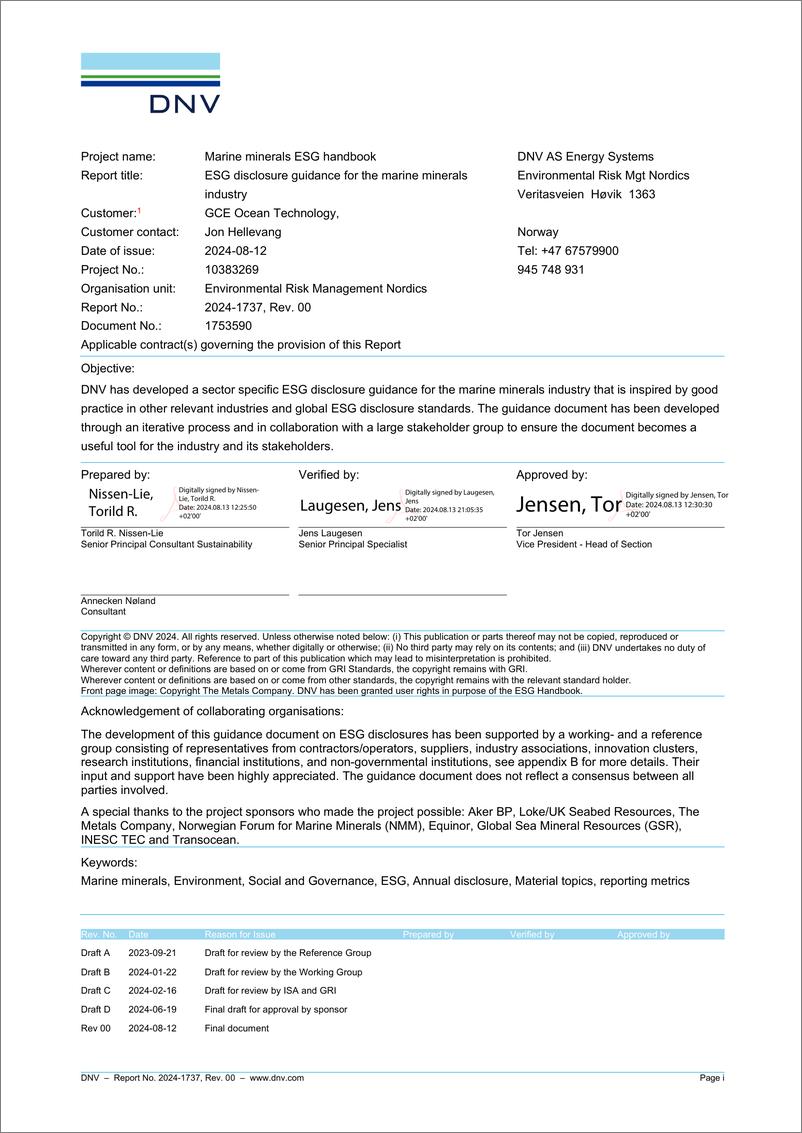 《DNV_2024年海洋矿物工业ESG披露指南报告_英文版_》 - 第2页预览图