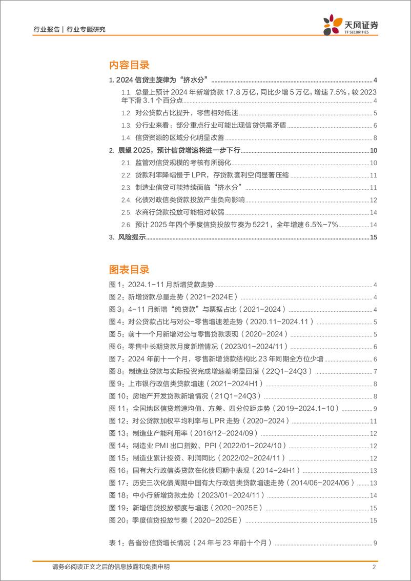 《2025年银行业信贷投放展望-250108-天风证券-16页》 - 第2页预览图