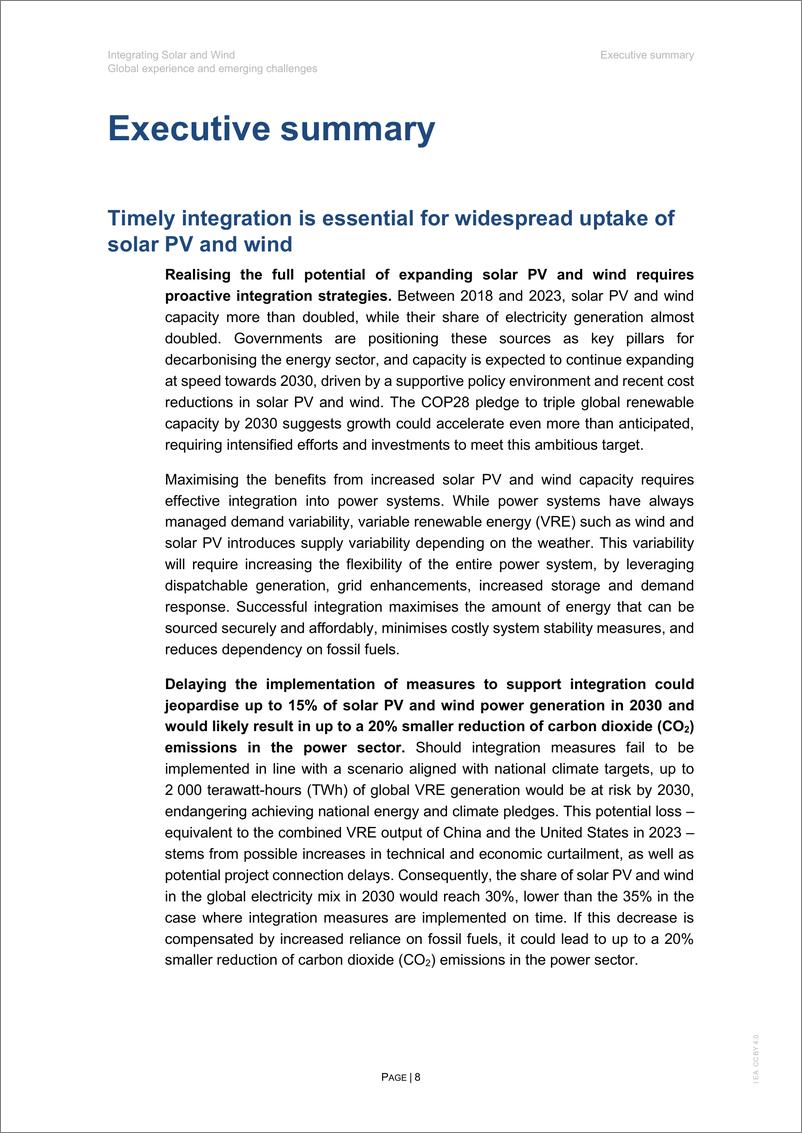 《IEA国际能源署_2024年整合太阳能和风能—全球经验和新兴挑战报告_英文版》 - 第8页预览图
