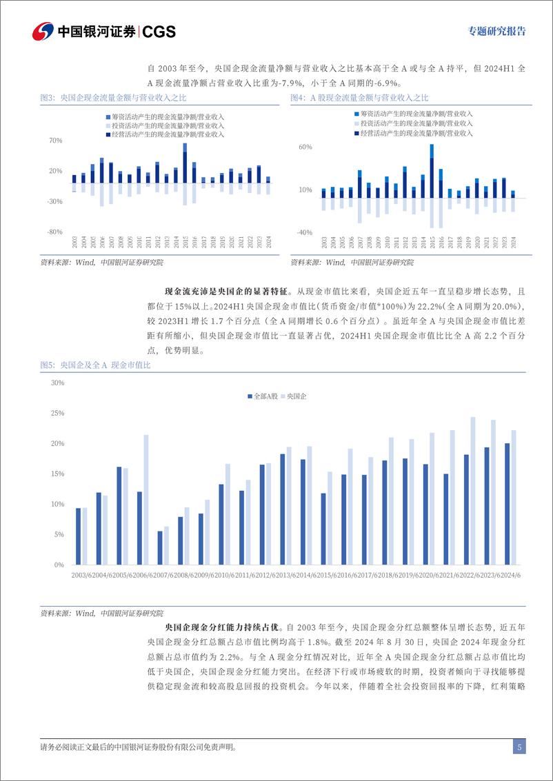 《2024年央国企中报解读系列：央国企盈利分化，现金流相对充沛-240831-银河证券-11页》 - 第5页预览图