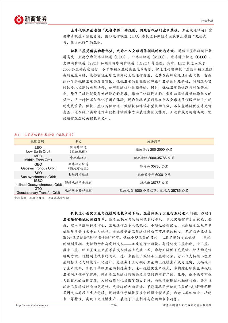 《计算机行业专题报告-卫星通信%26商业航天：“千帆星座”计划起航，商业航天开启新时代-240822-浙商证券-14页》 - 第7页预览图