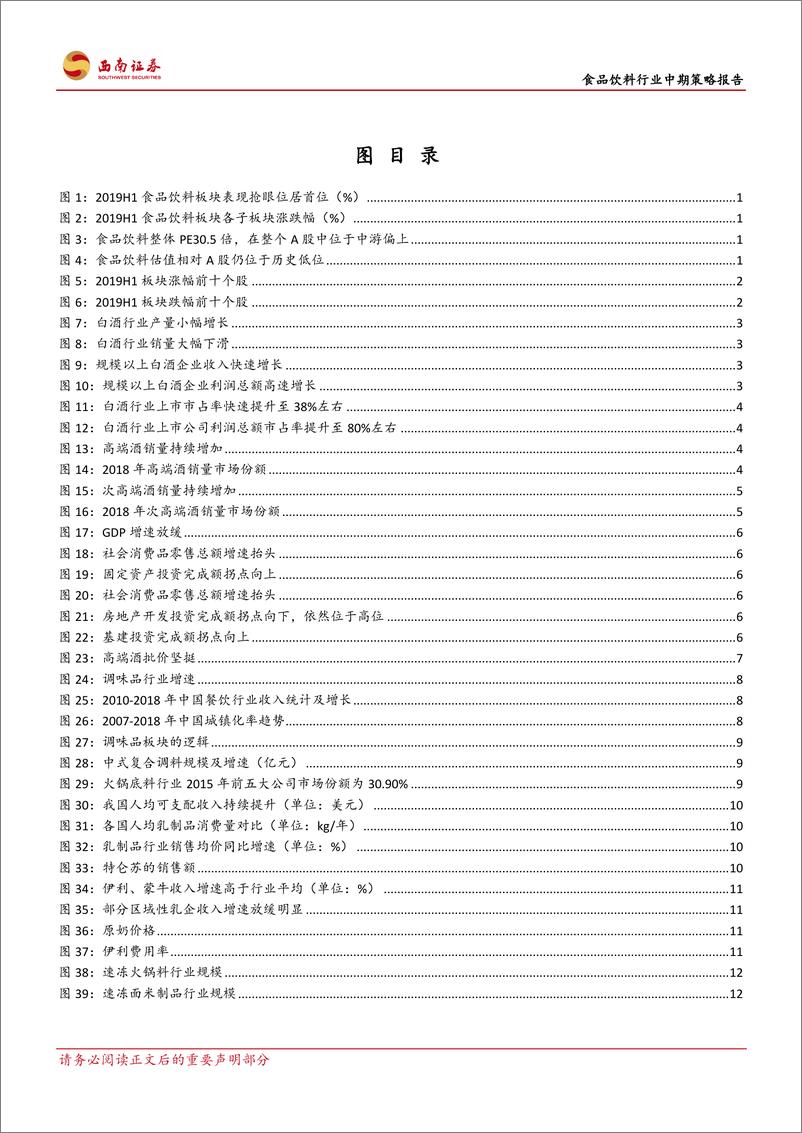 《食品饮料行业中期策略报告：竞争格局为先，兼顾价值与成长-20190804-西南证券-22页》 - 第4页预览图