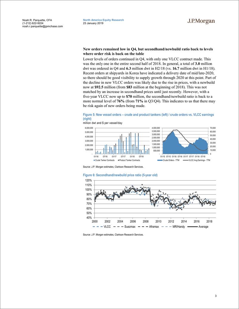 《J.P. 摩根-美股-海洋运输业-2018年Q4石油集装箱盈利预览-2019.1.23-40页》 - 第4页预览图