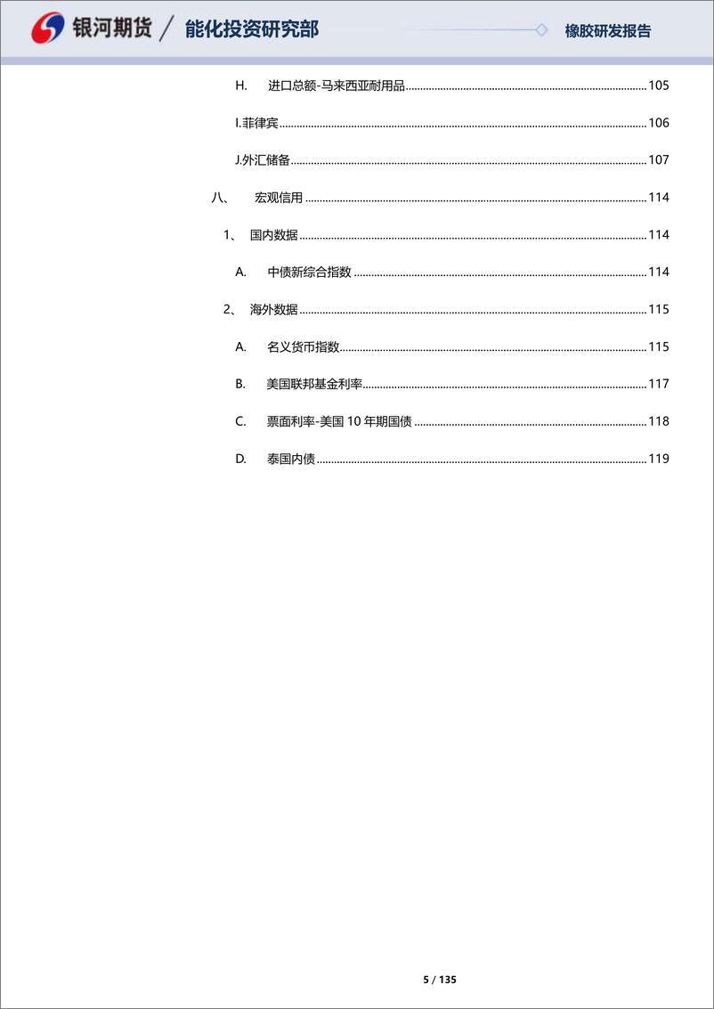 《天然橡胶及20号胶月报：胶水产品一致走弱，消费尚可库存积累-20230528-银河期货-135页》 - 第6页预览图