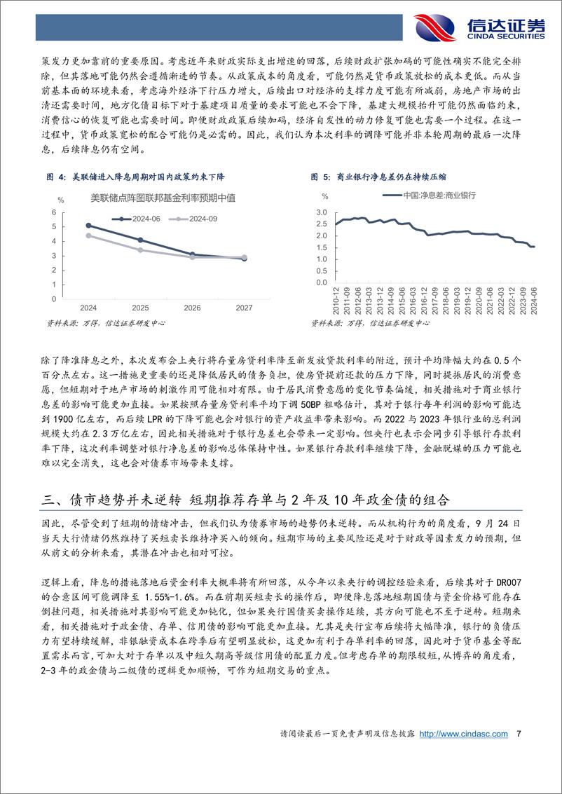 《924货币政策放松点评：货币政策机制重新理顺，债券市场方向仍未逆转-240925-信达证券-10页》 - 第7页预览图