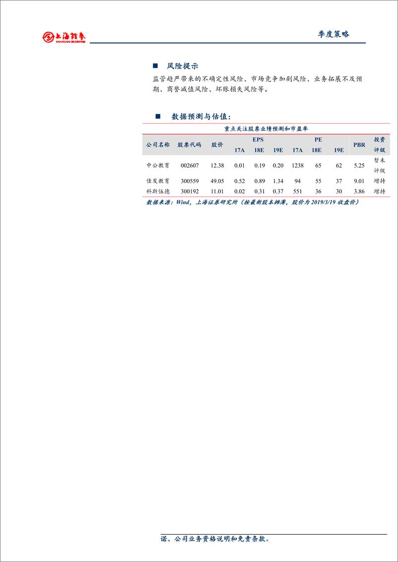 《教育行业2019年春季投资策略：职业教育政策利好，教育信息化进入新周期-20190320-上海证券-26页》 - 第3页预览图