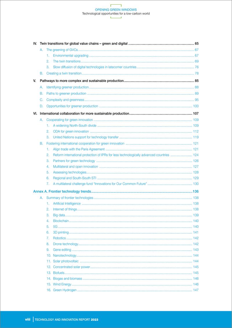 《UNCTAD联合国贸易和发展会议_2023年技术与创新报告-打开绿色之窗_低碳世界的技术机遇_英文版》 - 第8页预览图