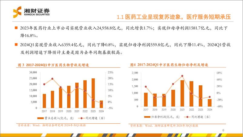 《IVD%26医疗服务行业：优选细分成长，布局预期改善-240627-湘财证券-44页》 - 第6页预览图