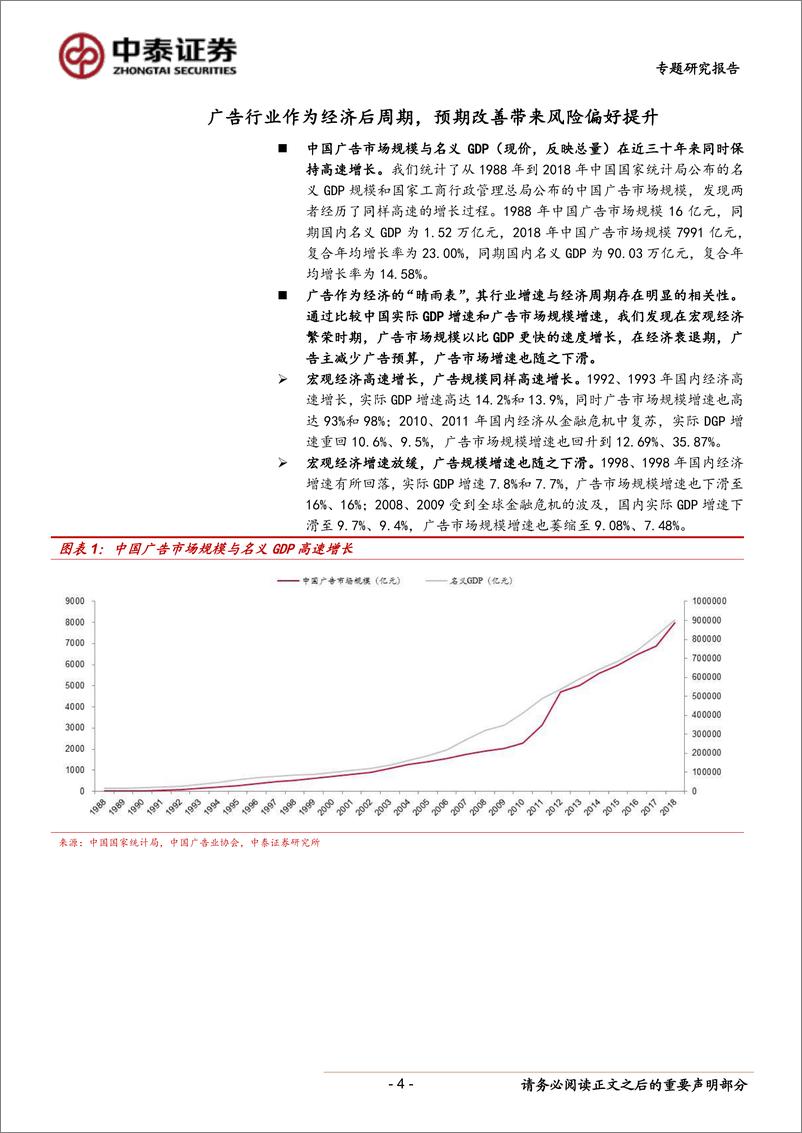 《传媒行业：关注业绩高增的低估值数字营销龙头公司-20190626-中泰证券-13页》 - 第5页预览图