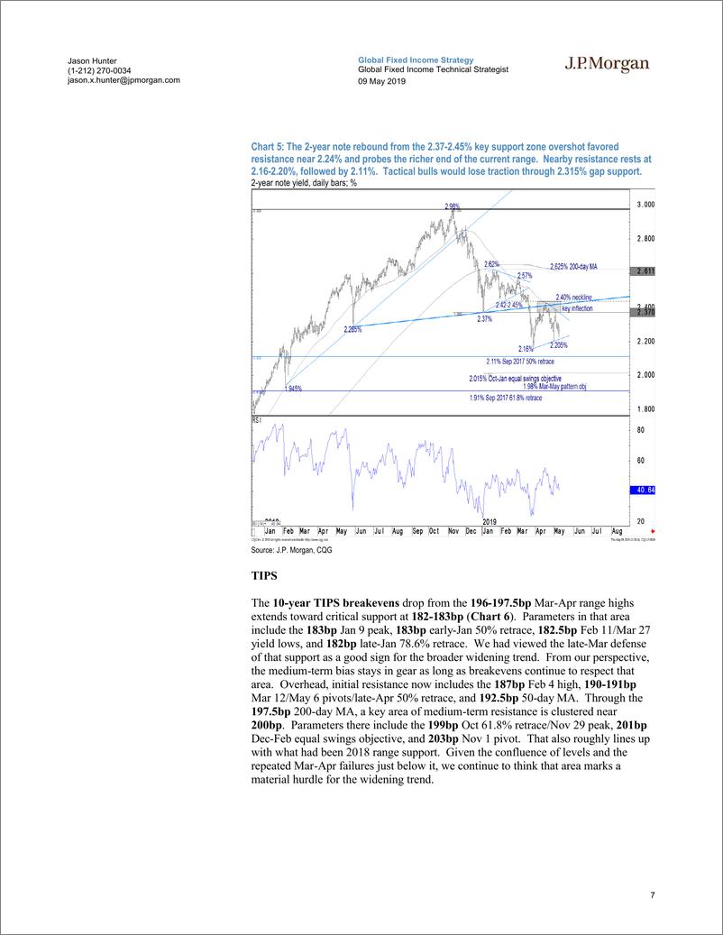 《J.P. 摩根-全球-投资策略-全球固定收益技术策略：美国国债市场的疲软对关键阻力位构成了压力-2019.5.9-21页》 - 第8页预览图