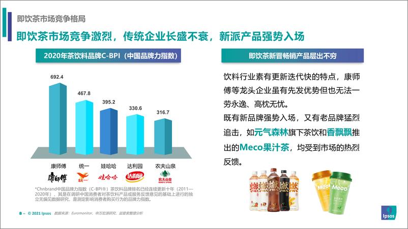 《2021茶植咖三大饮料品类分析：包装即饮茶饮料、植物饮料和咖啡饮料的市场洞察分析》 - 第8页预览图