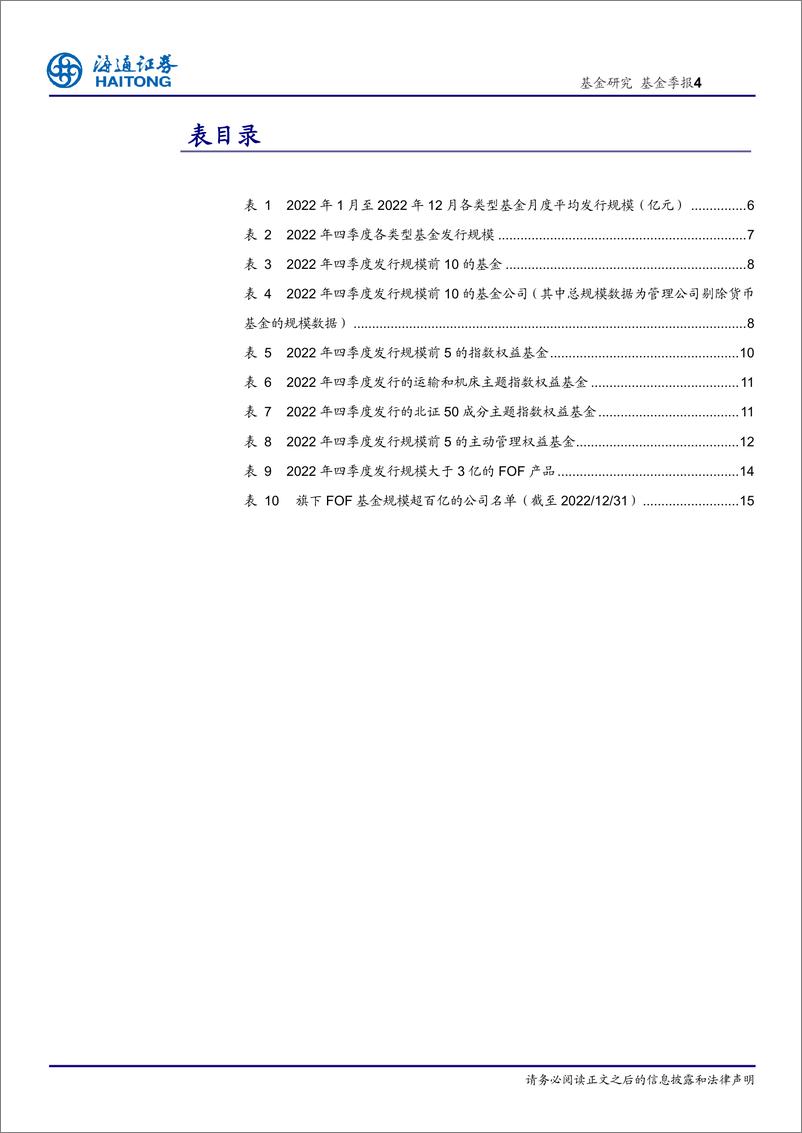 《2022年四季度公募基金产品发行综述：基金新发数量和规模齐下滑，固收类产品受青睐-20230112-海通证券-16页》 - 第5页预览图