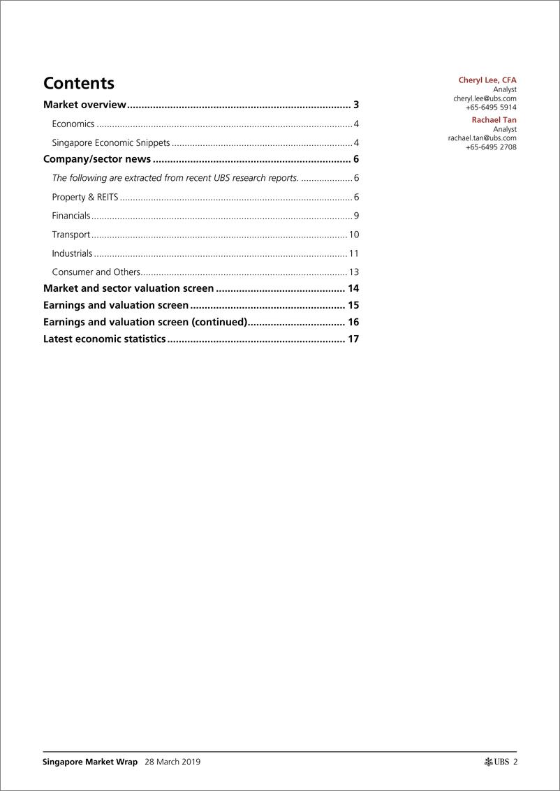 《瑞银-亚太地区-投资策略-3月份新加坡市场总结：SGX与CMT降级至中性-2019.3.28-25页》 - 第3页预览图
