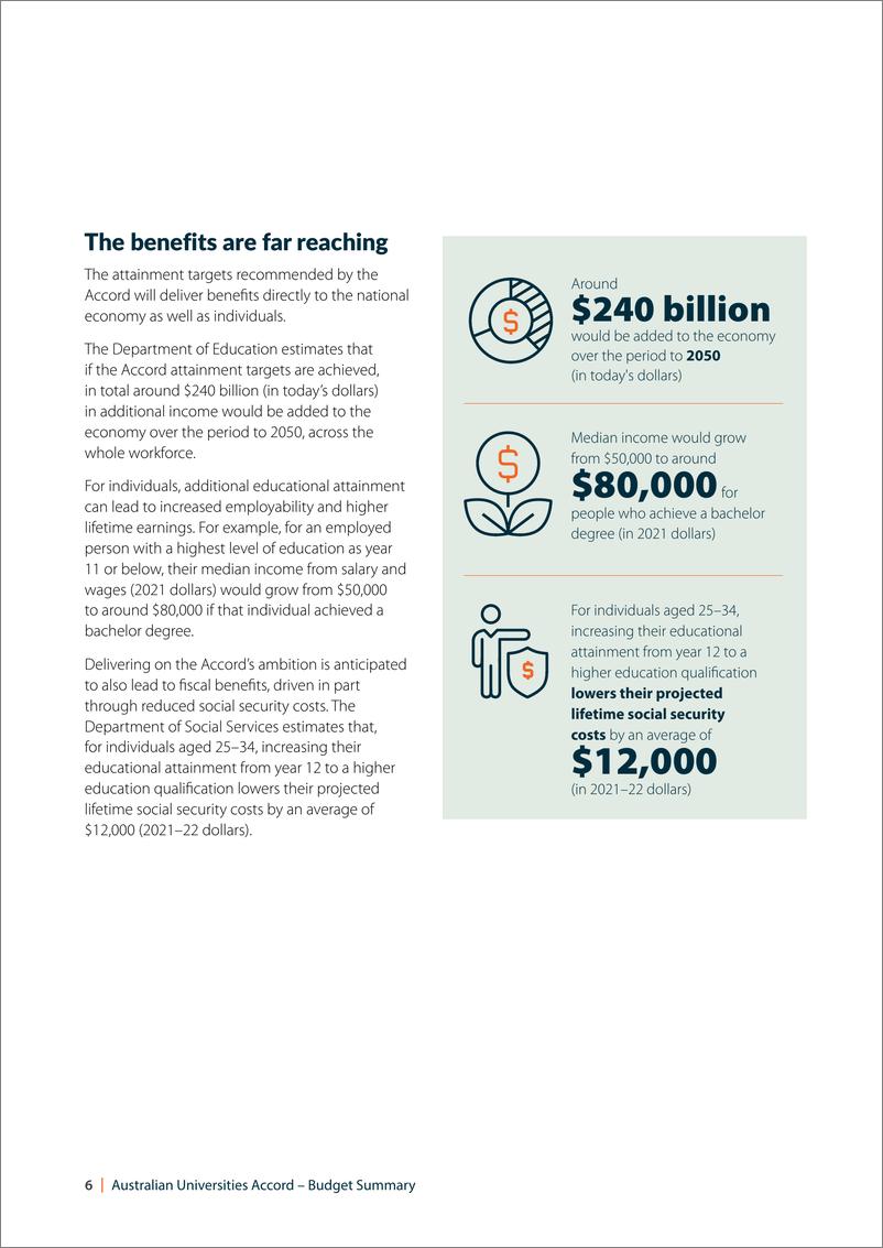 《澳大利亚教育部：澳大利亚大学协议：2024-2025预算摘要报告（英文版）》 - 第8页预览图