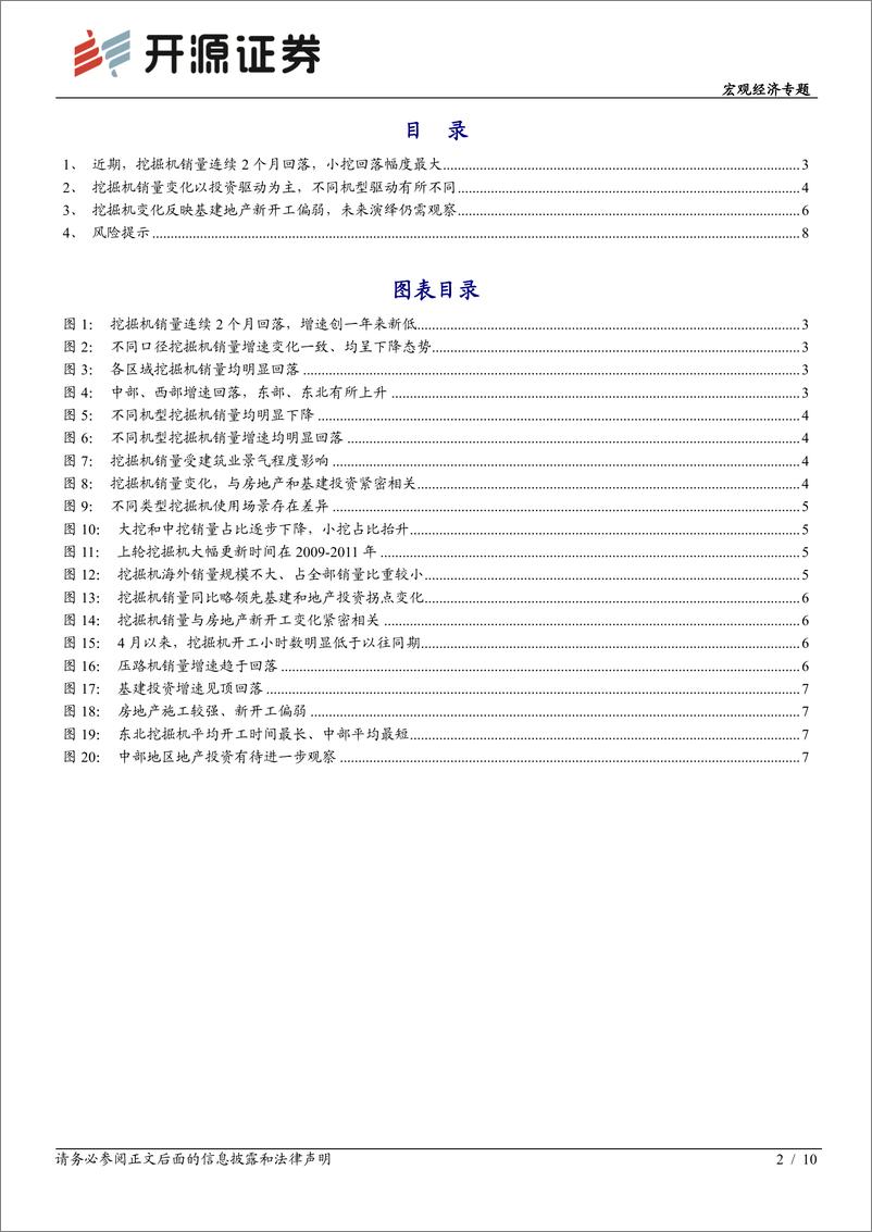 《宏观经济专题：从挖掘机变化，看经济演绎-20210621-开源证券-10页》 - 第2页预览图