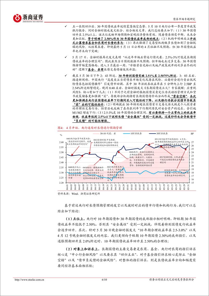 《债市专题报告：央行对长债的预期管理和市场应对思考-240602-浙商证券-10页》 - 第6页预览图