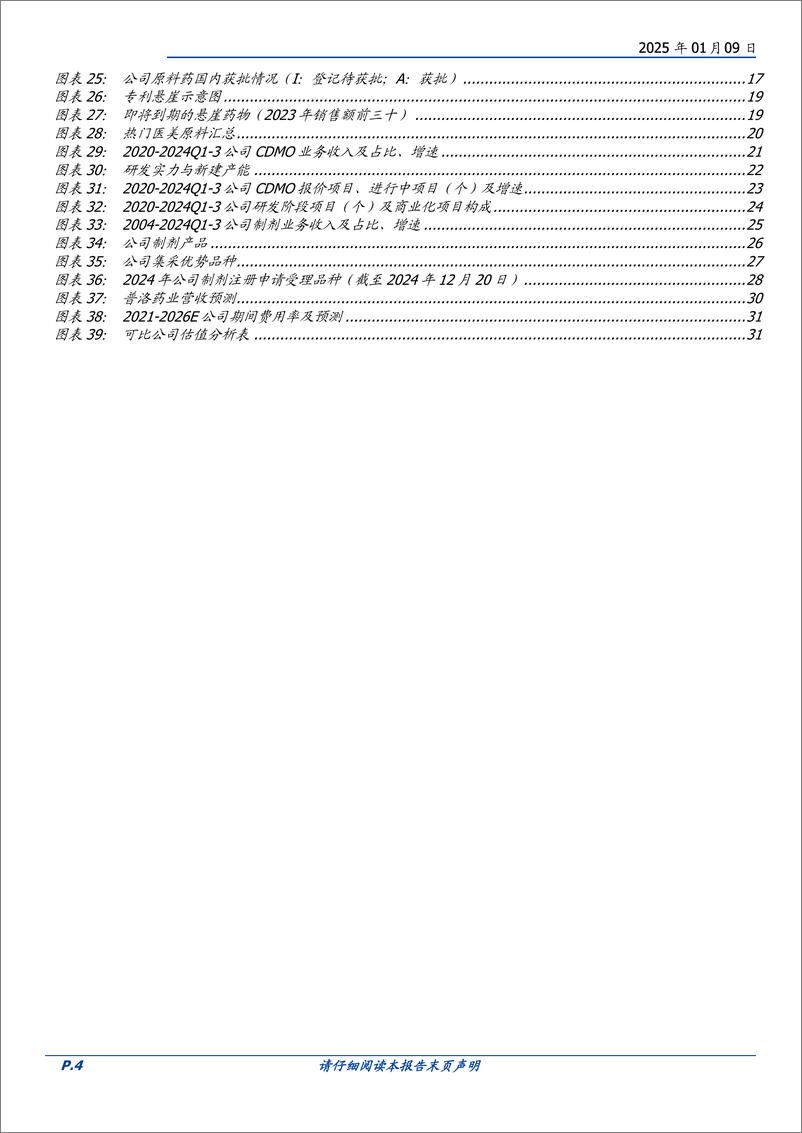 《普洛药业(000739)原料药基业长青，制剂协同共进，小分子CDMO积厚聚势-250109-国盛证券-33页》 - 第4页预览图