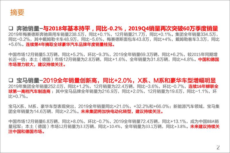 《汽车行业消费升级2019年报：全球BBA、保时捷、特斯拉销量跟踪-20200215-天风证券-42页》 - 第3页预览图