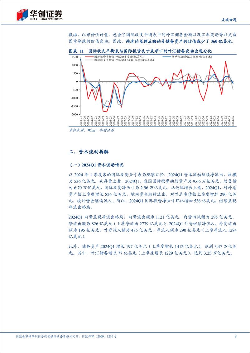 《【宏观专题】2024年Q1跨境资本季度跟踪：跨境资本净流出显著放缓-240822-华创证券-16页》 - 第8页预览图