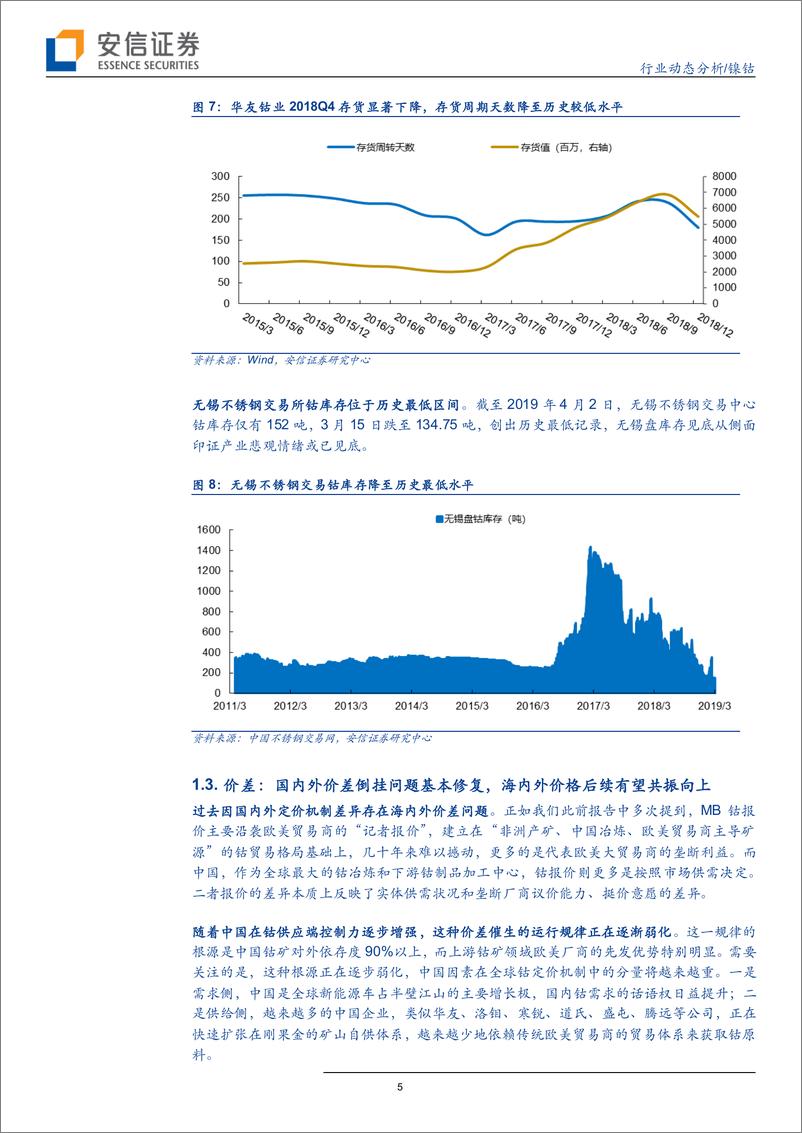 《镍钴行业动态分析：钴，迎接底部重估-20190404-安信证券-14页》 - 第6页预览图