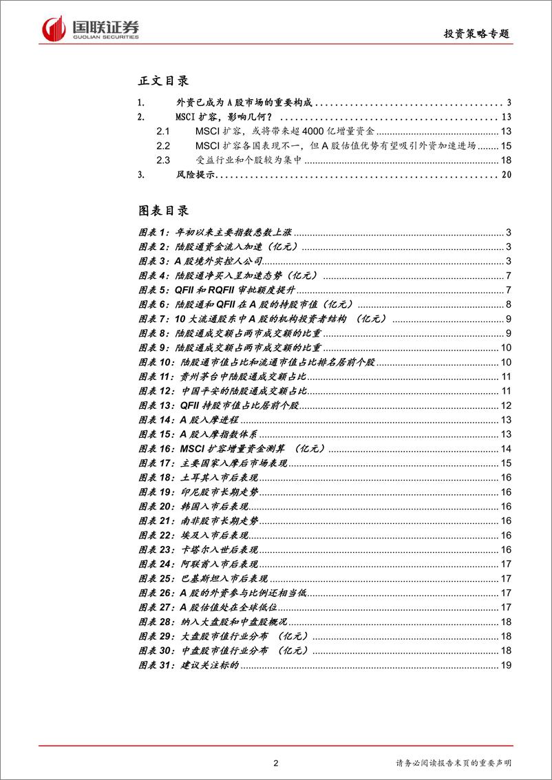 《专题策略报告：MSCI扩容，外资加速流入影响几何-20190301-国联证券-22页》 - 第3页预览图