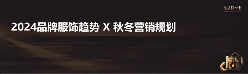 《24年抖音电商品牌服饰秋冬峰会暨双11商达动员会PPT》 - 第3页预览图