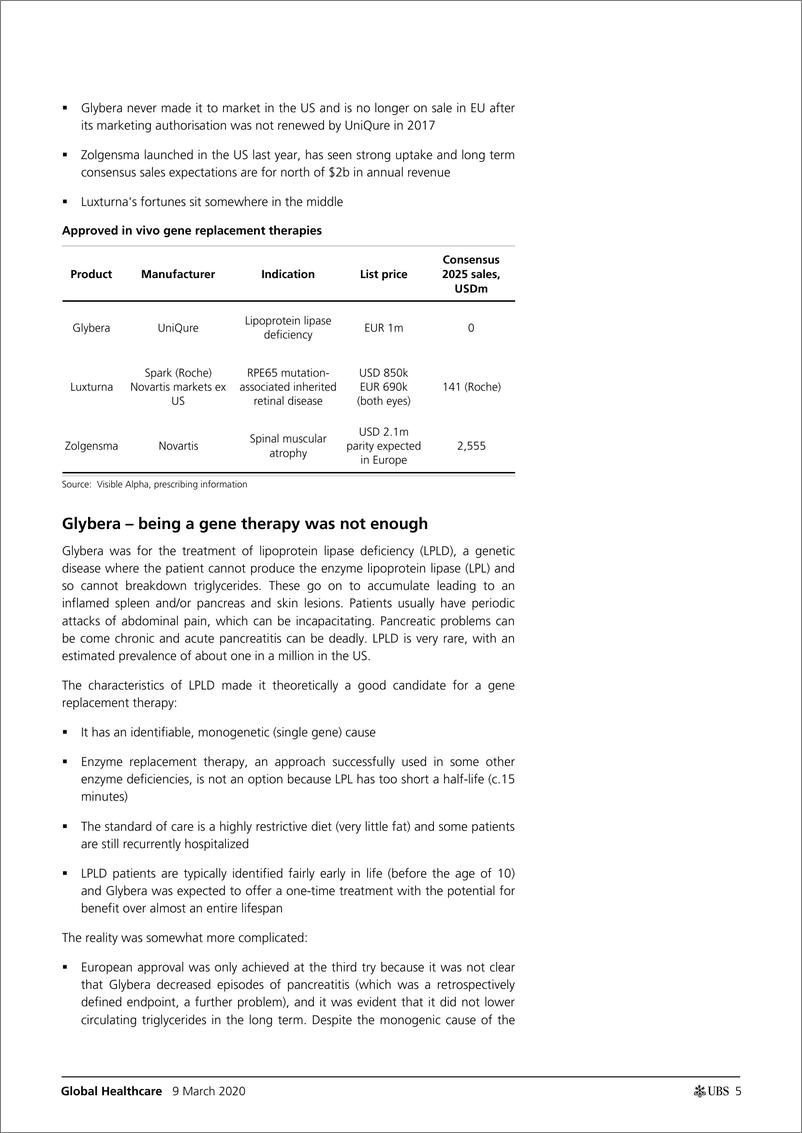 《瑞银-全球-医疗保健行业-全球医疗行业：基因治疗的未来-2020.3.9-49页》 - 第6页预览图