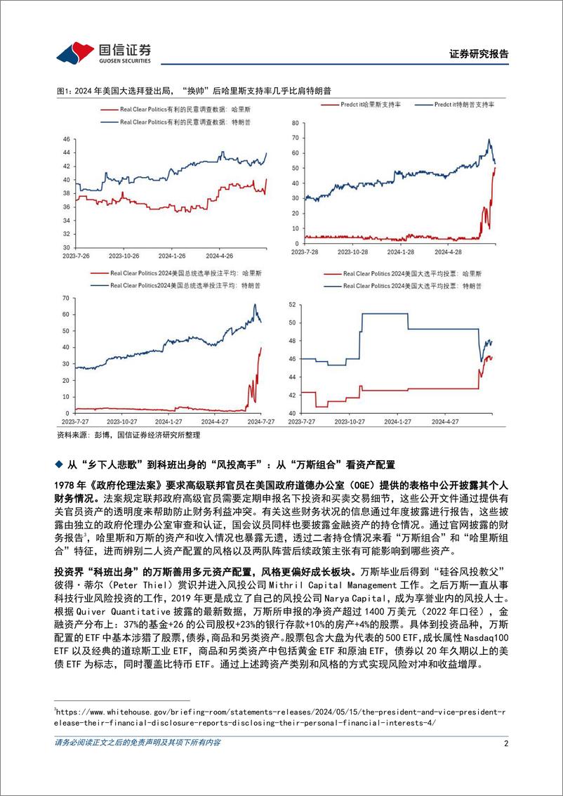 《策略快评：从“哈里斯组合”和“万斯组合”看美国大选-240729-国信证券-12页》 - 第2页预览图