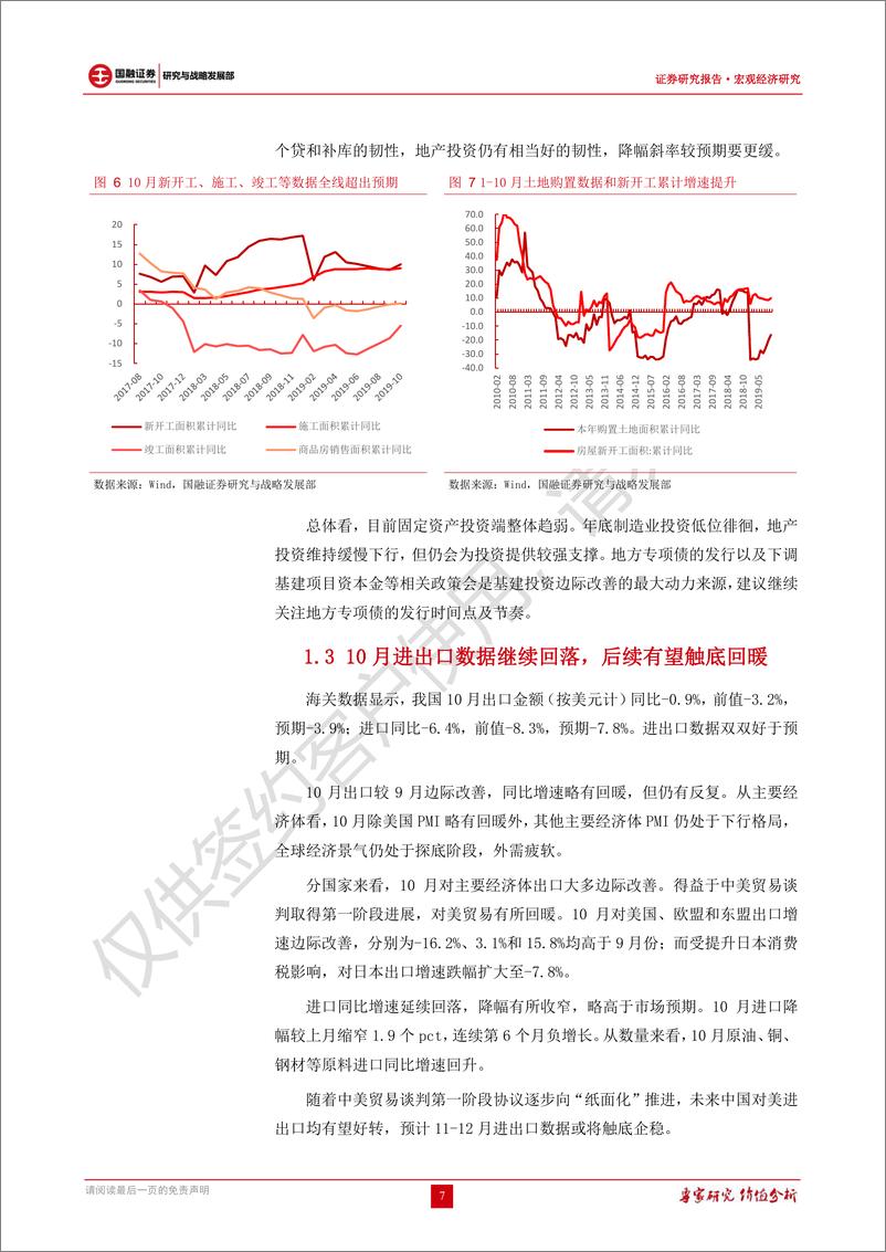 《宏观研究月报：地产韧性好于预期，经济10月再度下行但不必悲观-20191118-国融证券-16页》 - 第8页预览图