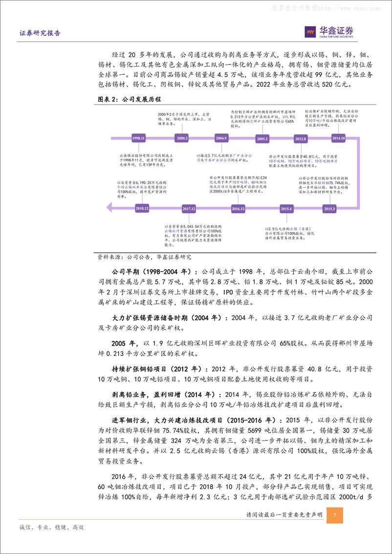 《华鑫证券-锡业股份(000960)公司深度报告：锡需求景气度有望回升，行业龙头将闪耀-230625》 - 第7页预览图