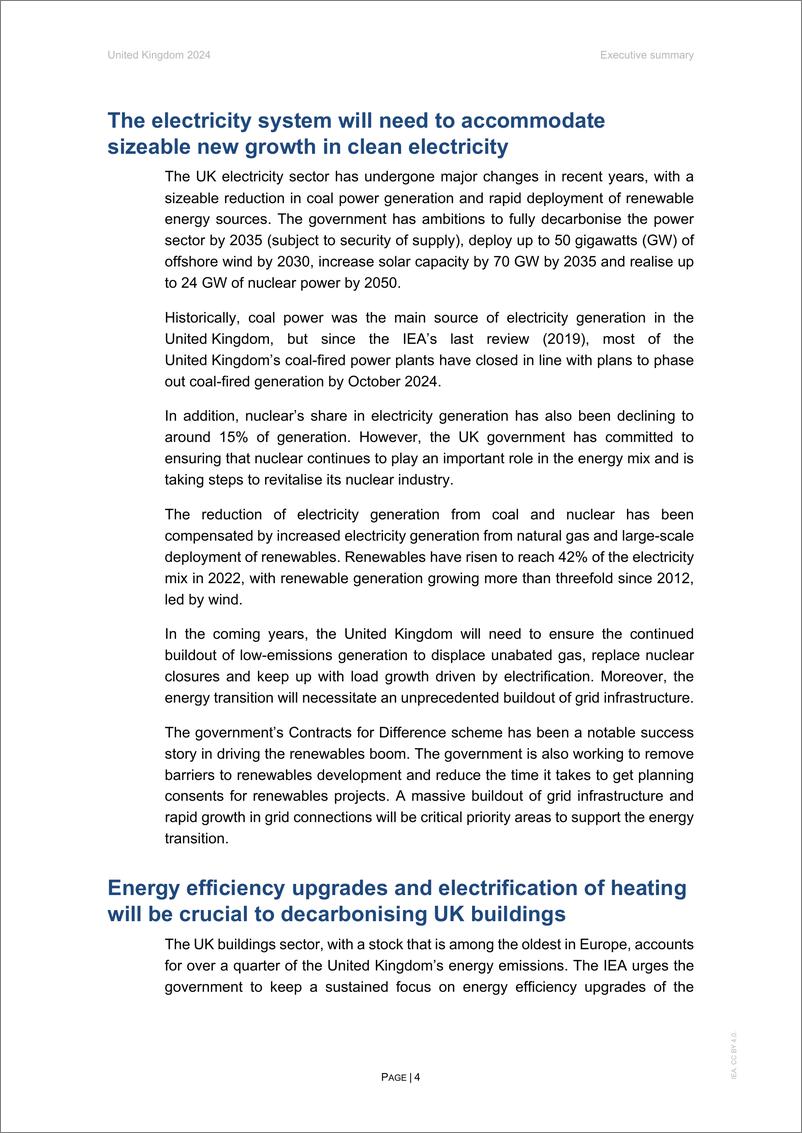 《国际能源署IEA_2024英国能源政策审查报告_英文版_》 - 第4页预览图