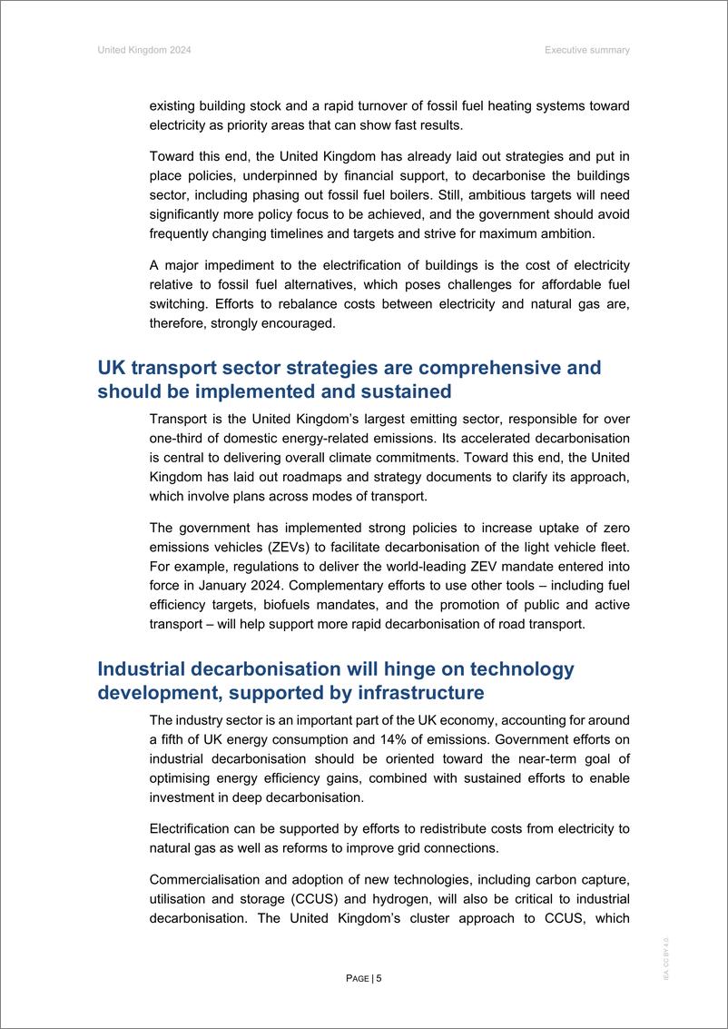 《国际能源署IEA_2024英国能源政策审查报告_英文版_》 - 第5页预览图