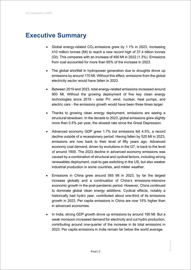 《全球二氧化碳排放2023-英-24页》 - 第3页预览图