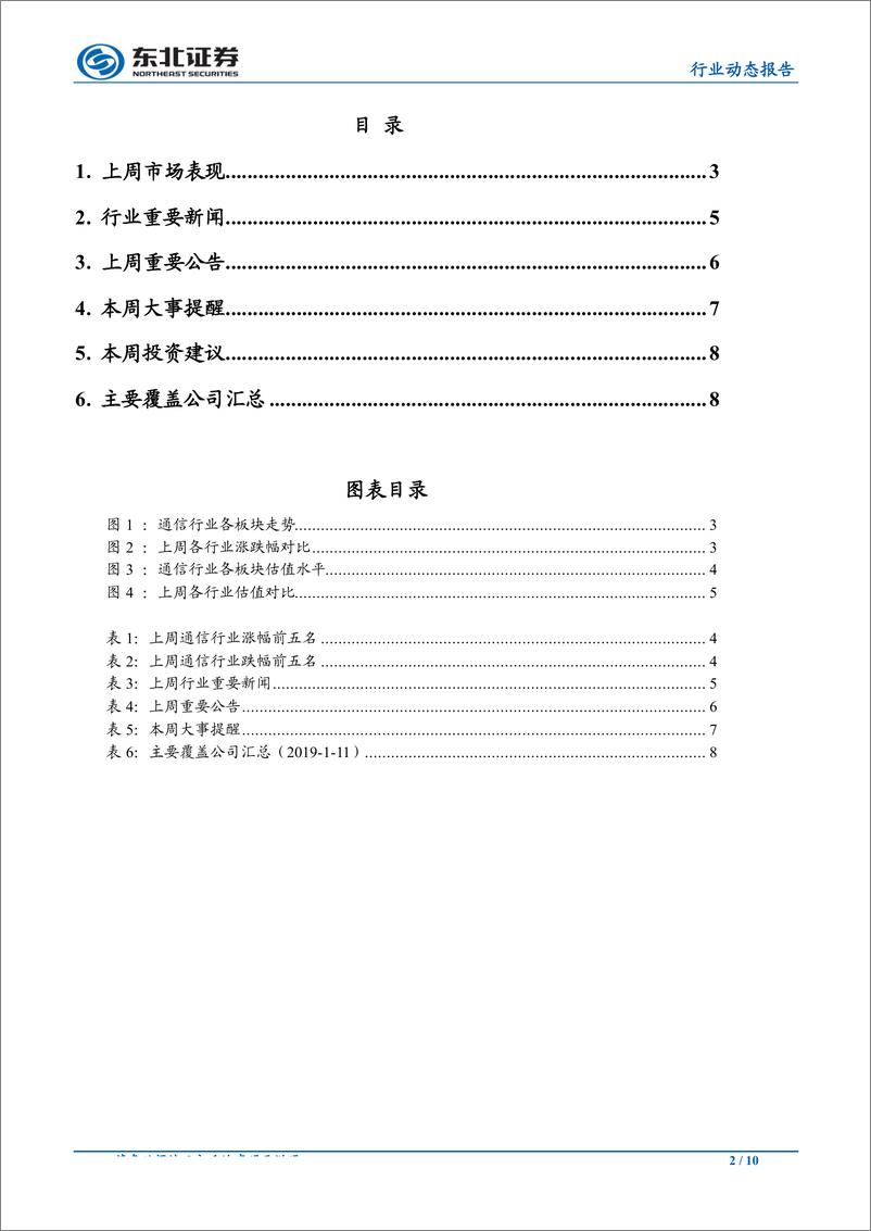 《通信行业：发放5G临时牌照，加速终端产业化进程-20190113-东北证券-10页》 - 第3页预览图