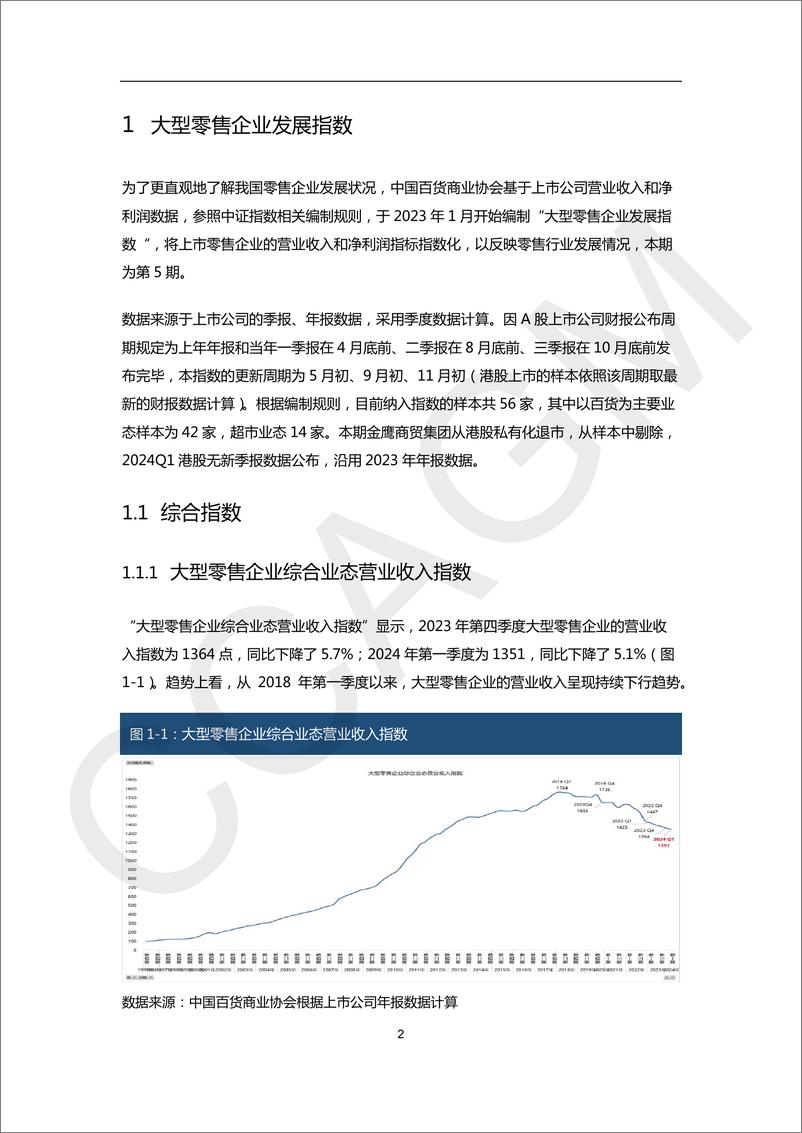 《2023-2024大型零售企业发展指数&经营指标报告-中国百货商业协会-2024.6-28页》 - 第3页预览图