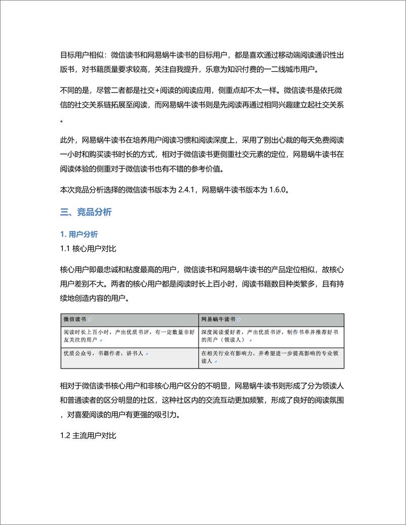 《深度竞品分析报告：微信读书和网易蜗牛读书》 - 第2页预览图