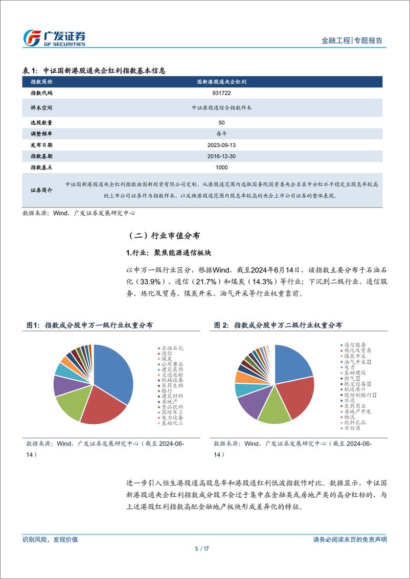 《公募基金产品研究系列之一百三十三，南方中证国新港股通央企红利ETF：聚焦高股息龙头-240619-广发证券-17页》 - 第5页预览图