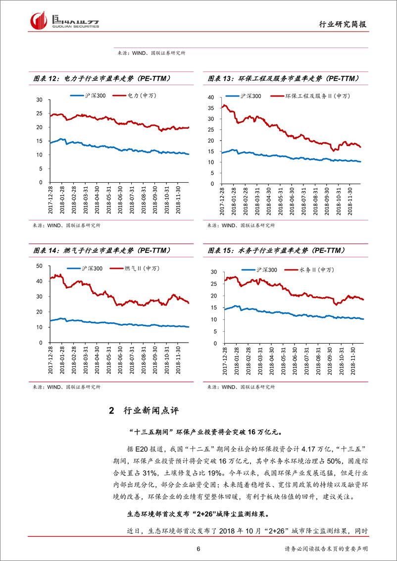 《公用事业行业：环保市场加速释放，期待新年估值回升-20181231-国联证券-15页(1)》 - 第7页预览图