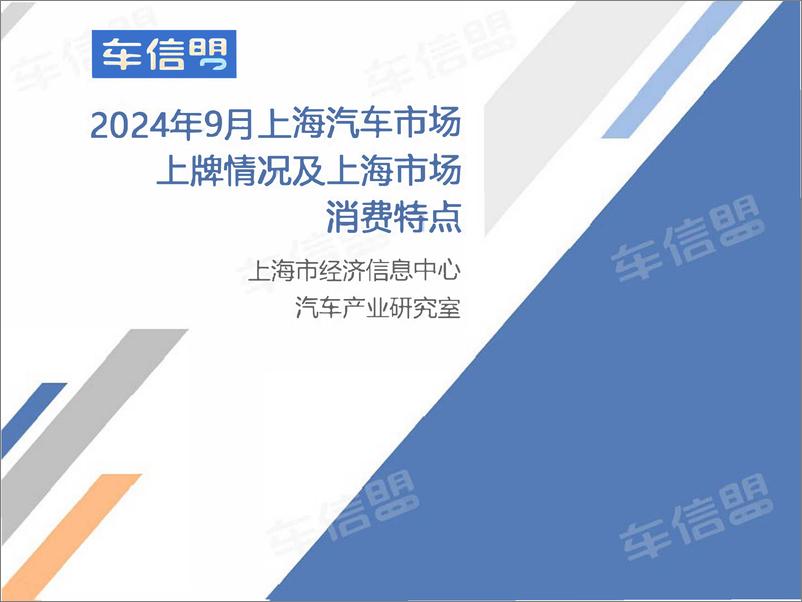 《2024年9月份上海汽车市场上牌情况-9页》 - 第1页预览图