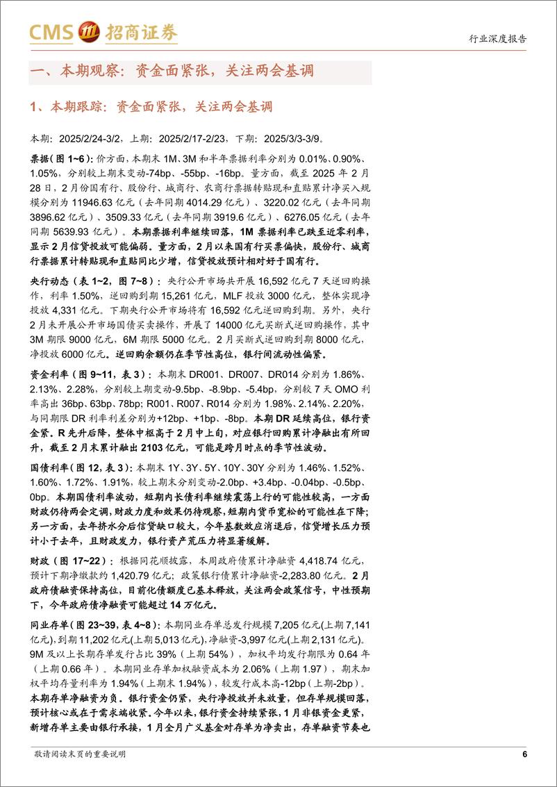 《银行业资负跟踪：资金为何紧？何时能缓解？-250301-招商证券-45页》 - 第6页预览图