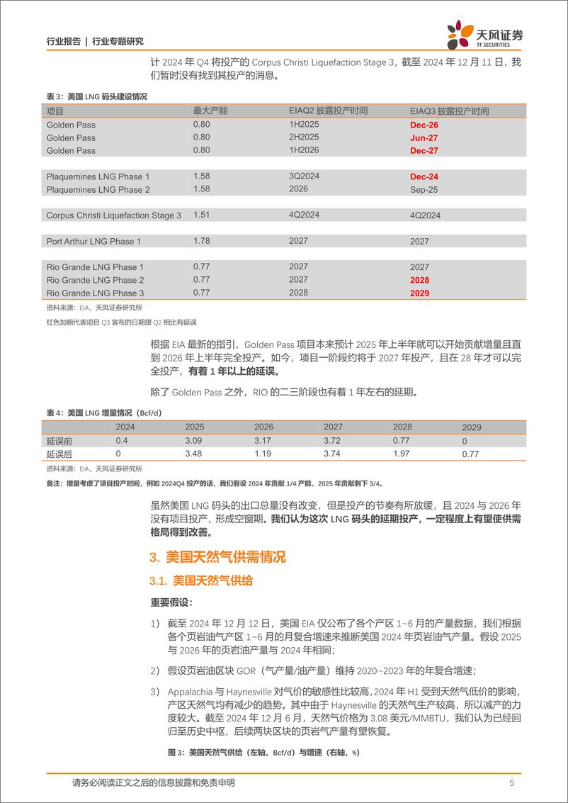 《能源开采行业专题研究：美国天然气空间与时间上或存在错配-天风证券-250110-10页》 - 第5页预览图