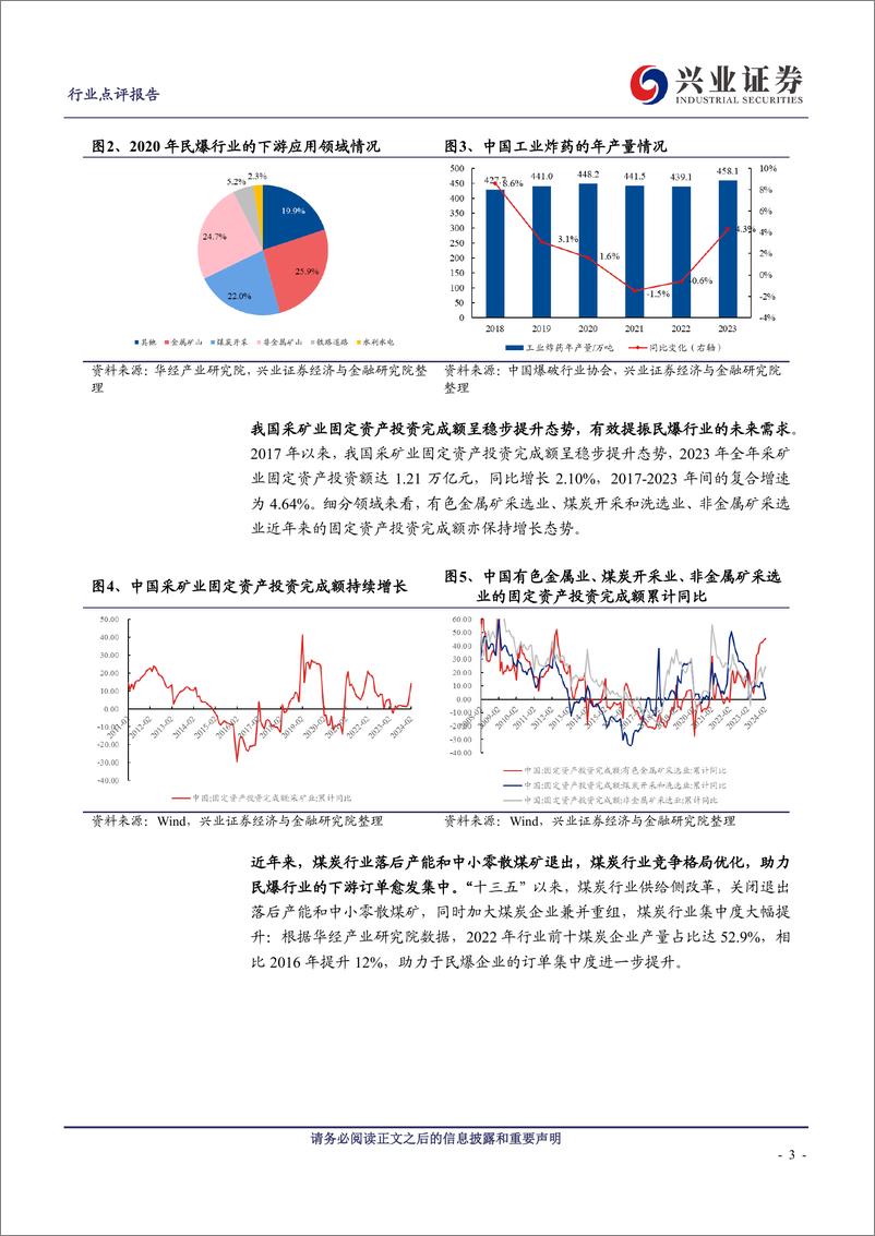 《民爆行业点评：采矿业景气拉动民爆需求，规模民爆企业发展提速-240429-兴业证券-12页》 - 第4页预览图