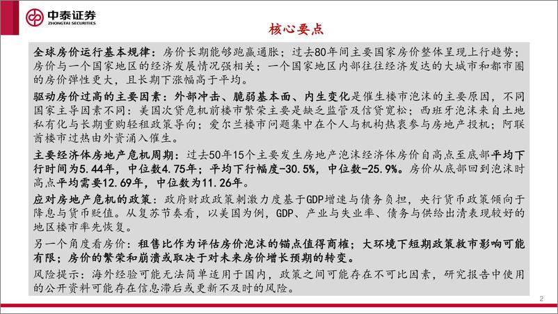 《中泰证券-海外住房市场研究之一_房地产泡沫成因与全球房价运行周期》 - 第2页预览图