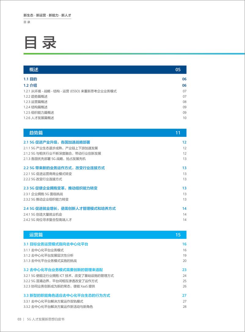 《通信行业：2020年5G人才发展新思想白皮书》 - 第4页预览图