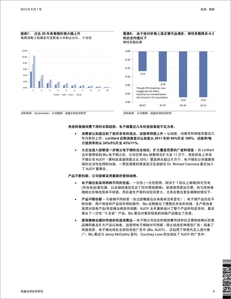 《高盛-美洲：烟草：电子烟深度分析(第2部分)：展望电子烟革命》 - 第5页预览图