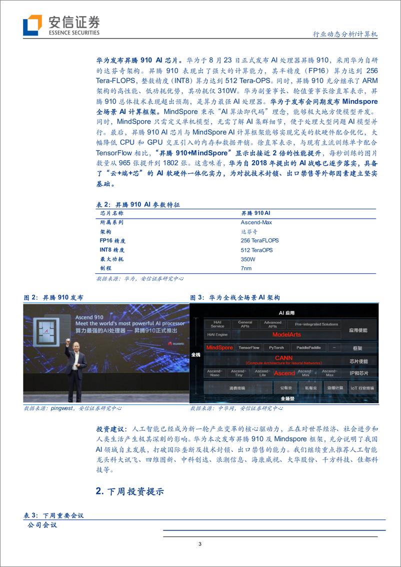 《计算机行业：世界AI大会召开在即，华为再传捷报-20190803-安信证券-14页》 - 第4页预览图